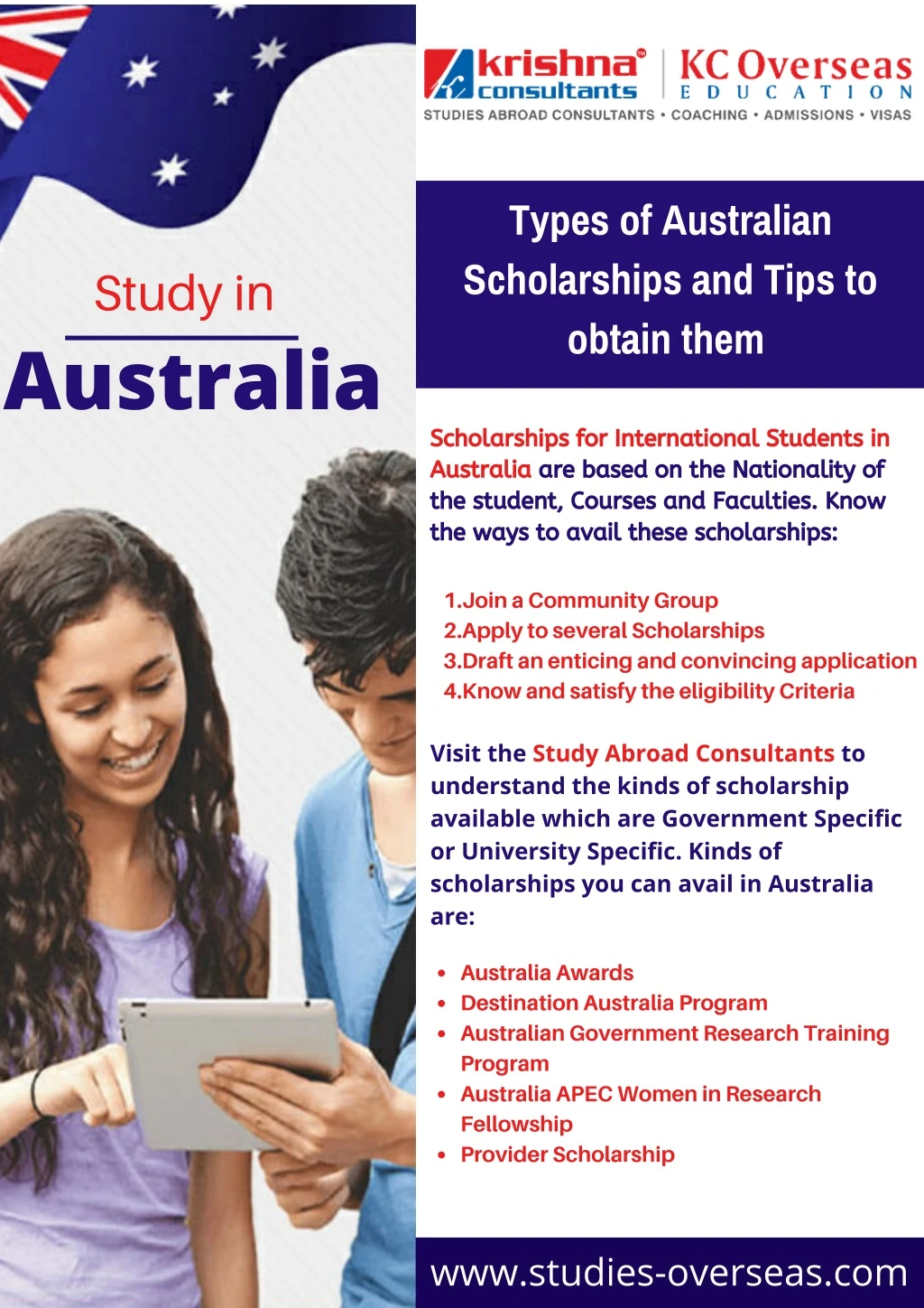 types of australian scholarships and tips