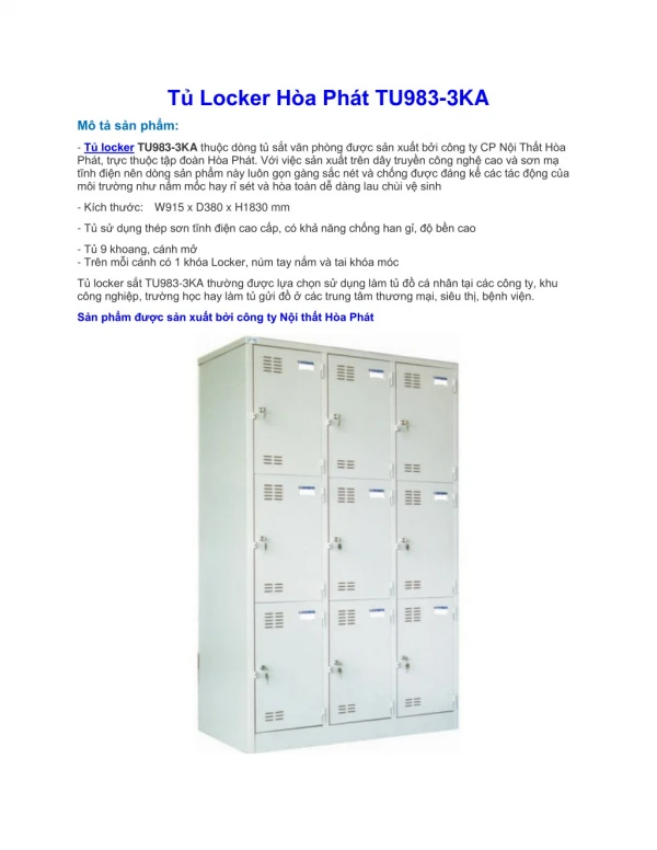t locker h a ph t tu983 3ka