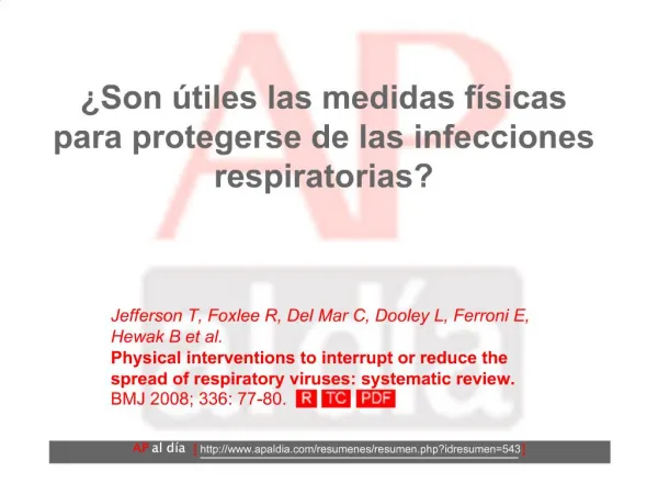 Son tiles las medidas f sicas para protegerse de las infecciones respiratorias