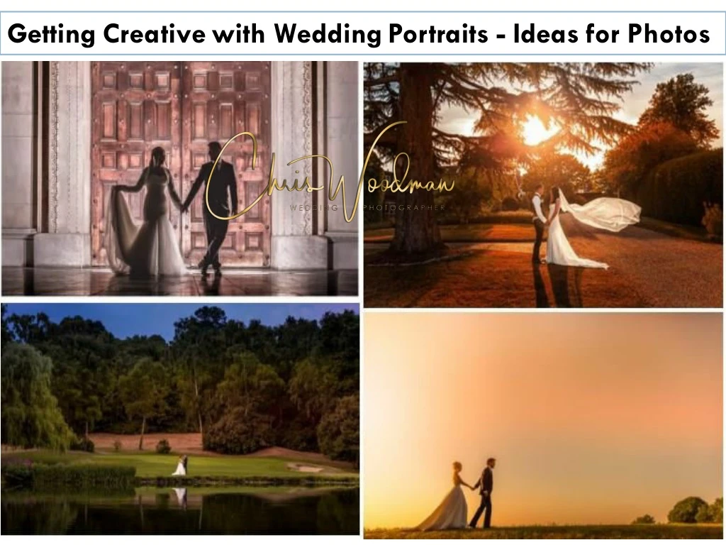 getting creative with wedding portraits ideas