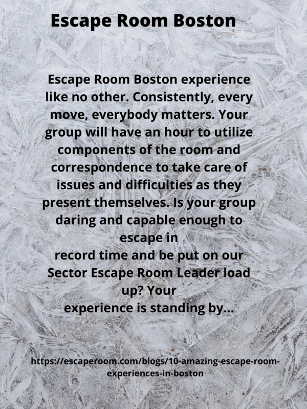 Escape Room Boston