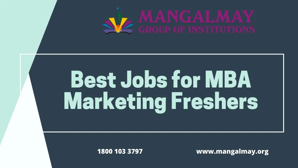 best jobs for mba marketing freshers