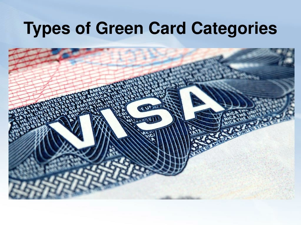types of green card categories