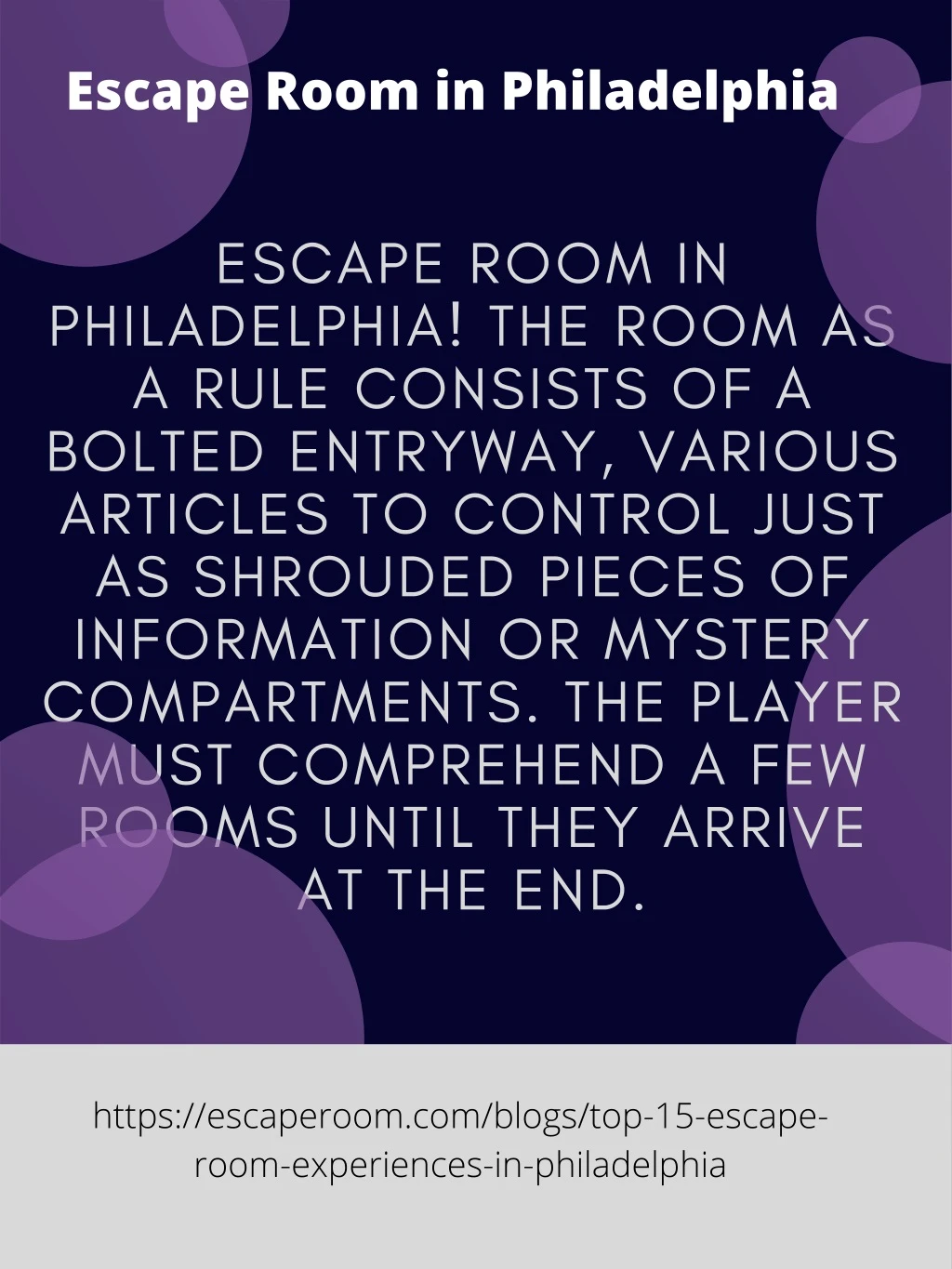 escape room in philadelphia