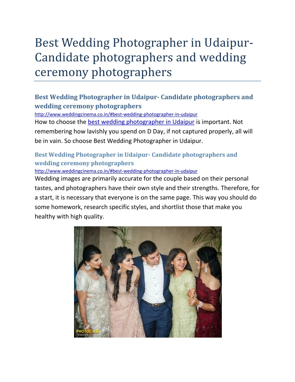 best wedding photographer in udaipur candidate