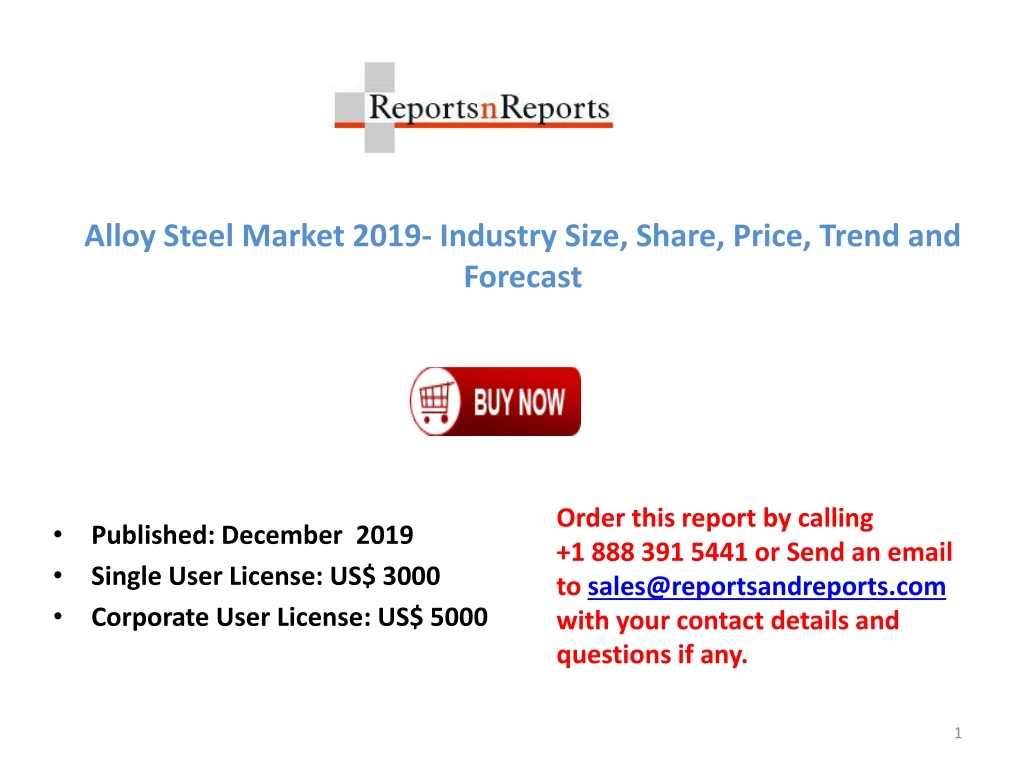 alloy steel market 2019 industry size share price