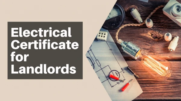 Electrical certificate for Landlords in UK