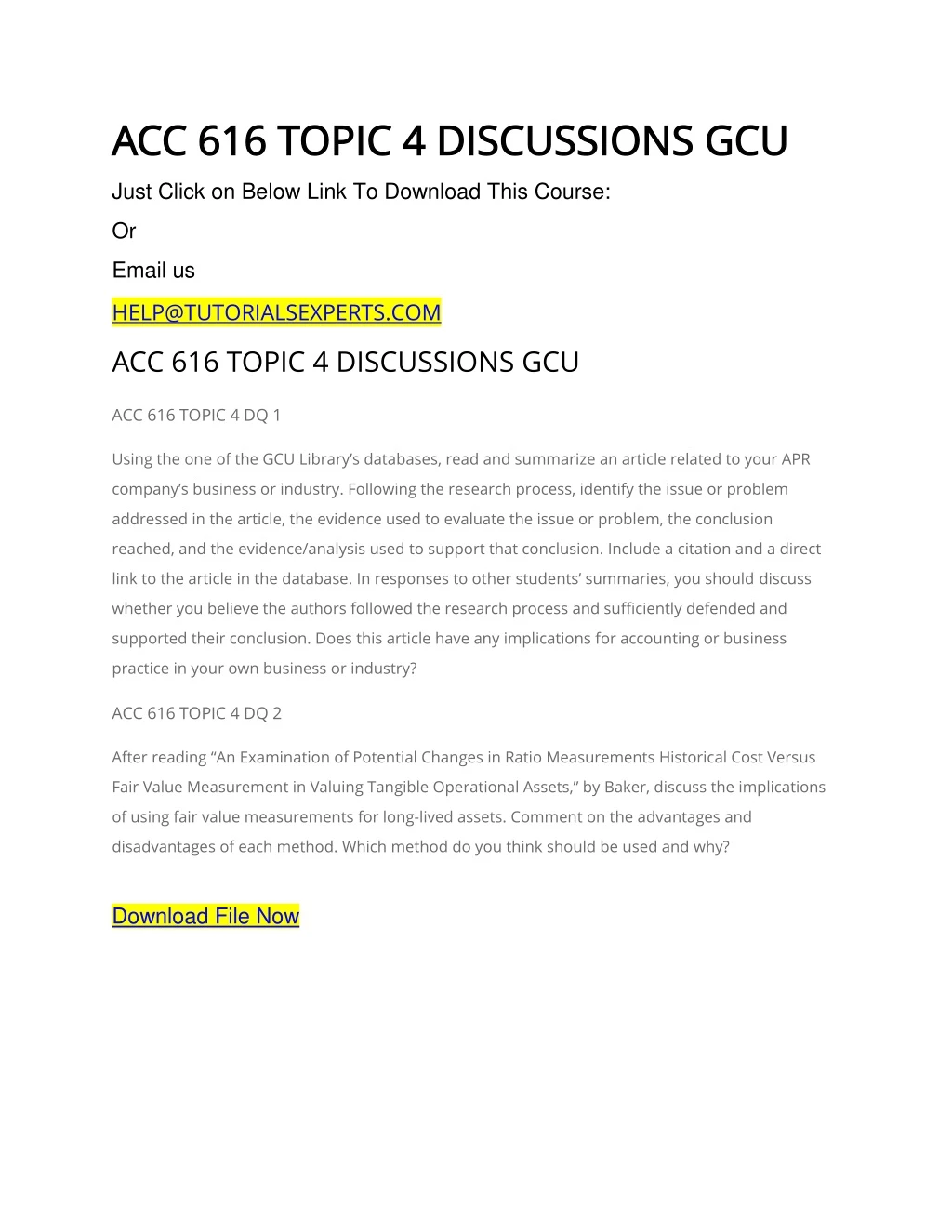 acc 616 topic 4 d acc 616 topic 4 discussions gcu