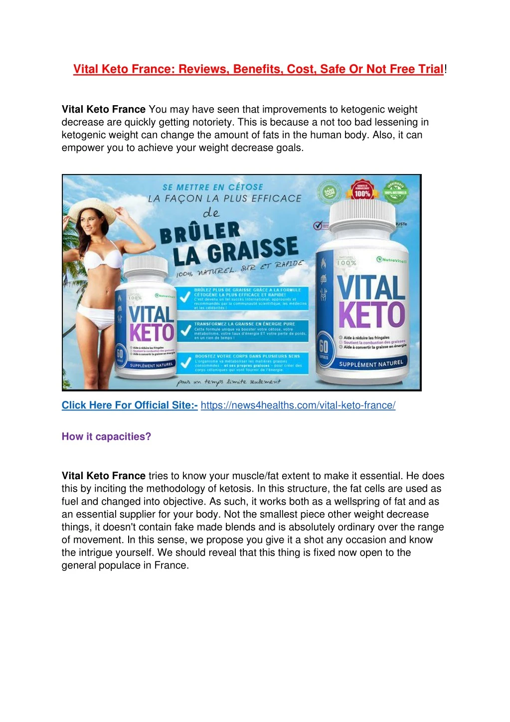 vital keto france reviews benefits cost safe