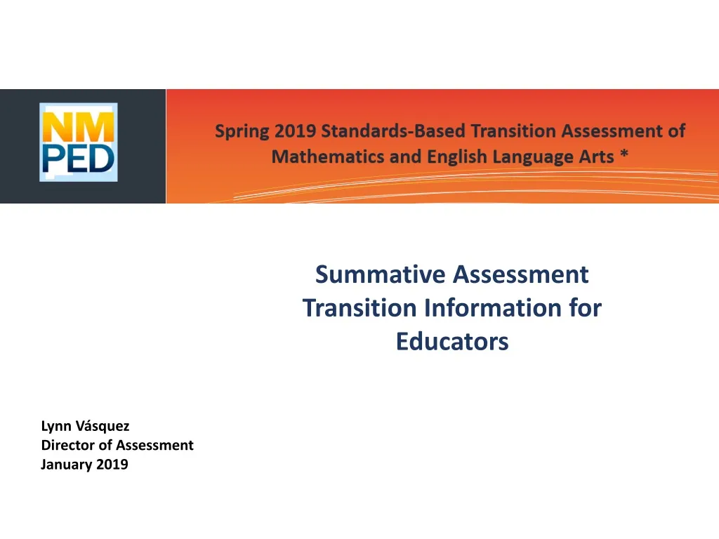summative assessment transition information