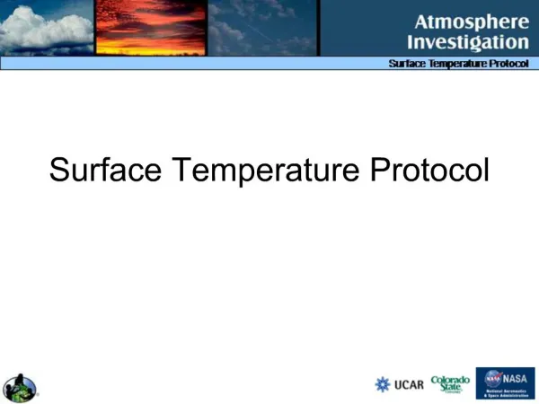 Surface Temperature Protocol