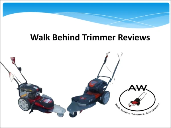 Best Walk Behind Trimmer Reviews 2020