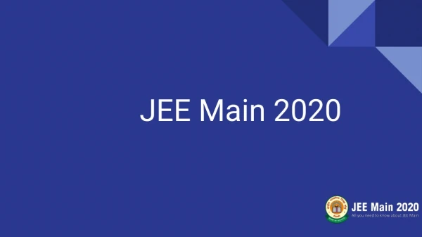 JEE Main 2020