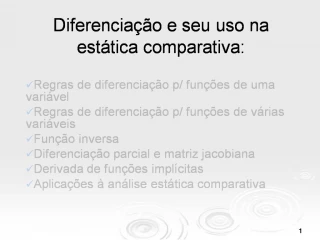 Diferencia o e seu uso na est tica comparativa: - slide 1