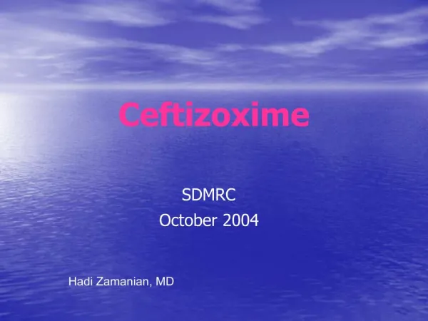 Ceftizoxime
