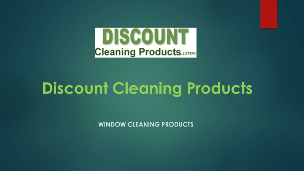 discount cleaning products