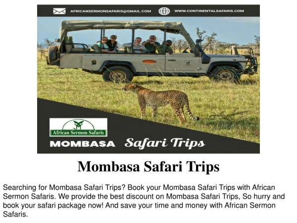 Mombasa Safari Trips