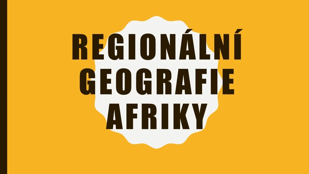region ln geografie afriky