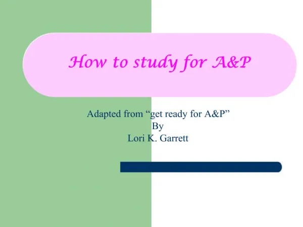 How to study for AP