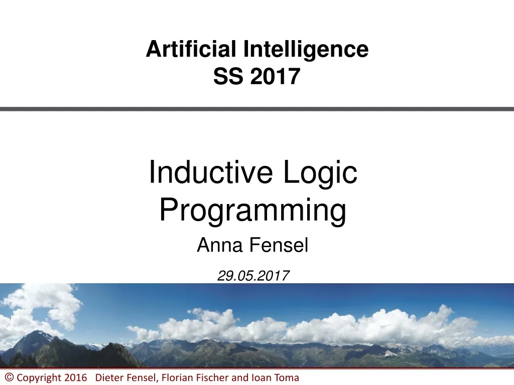 artificial intelligence ss 2017