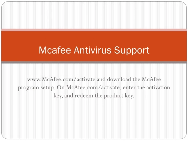 mcafee antivirus support