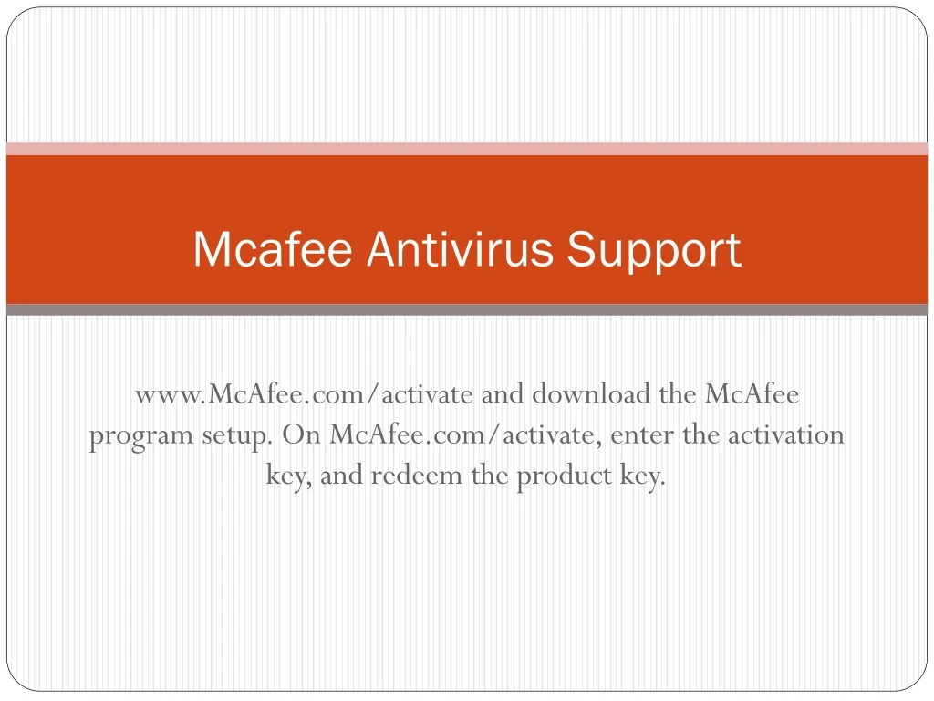 mcafee antivirus support