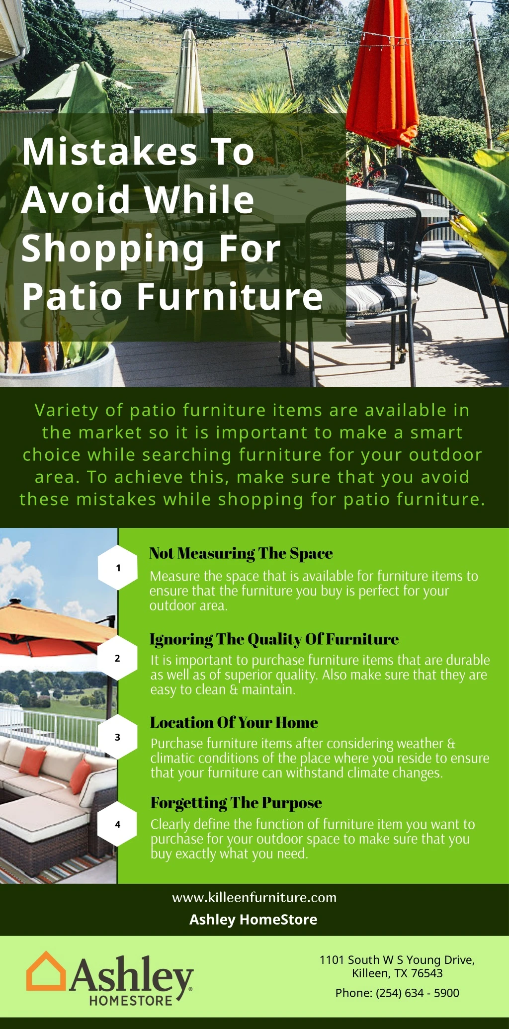 mistakes to avoid while shopping for patio