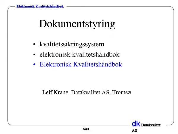 Dokumentstyring