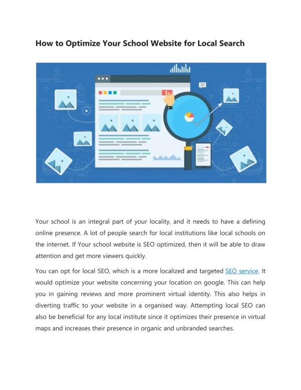 how to optimize your school website for local
