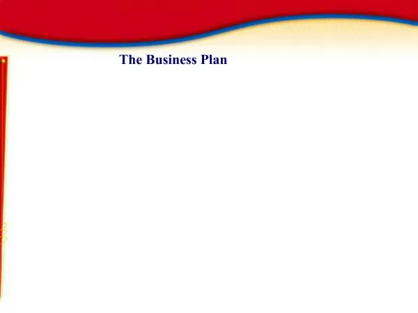 The Business Plan