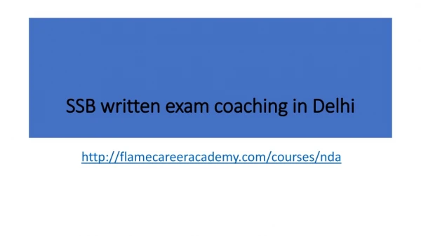 ssb written exam coaching in delhi