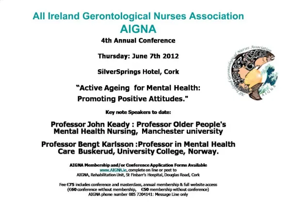 All Ireland Gerontological Nurses Association AIGNA