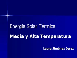 Energ a Solar T rmica - slide 1