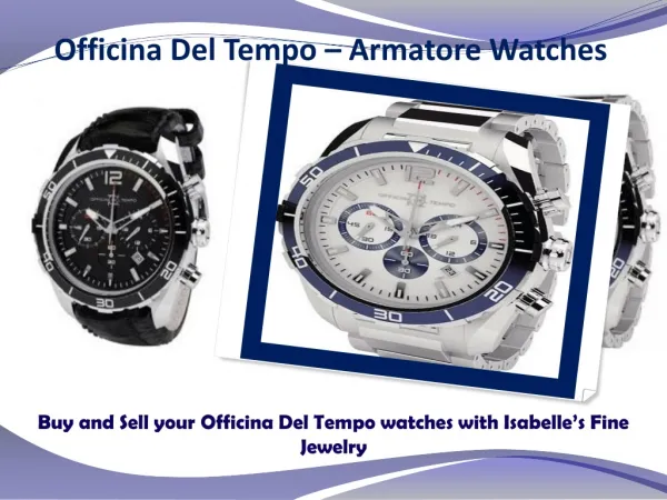 Officina Del Tempo Watches