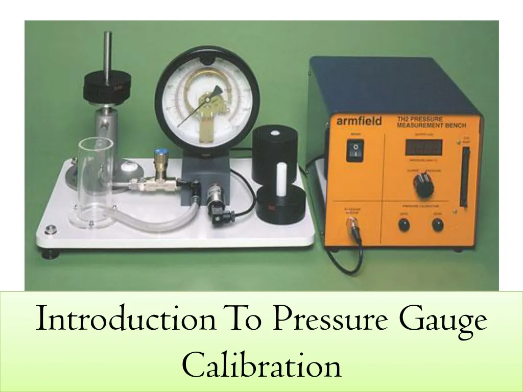 introduction to pressure gauge calibration