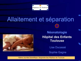 Allaitement et s paration - slide 1