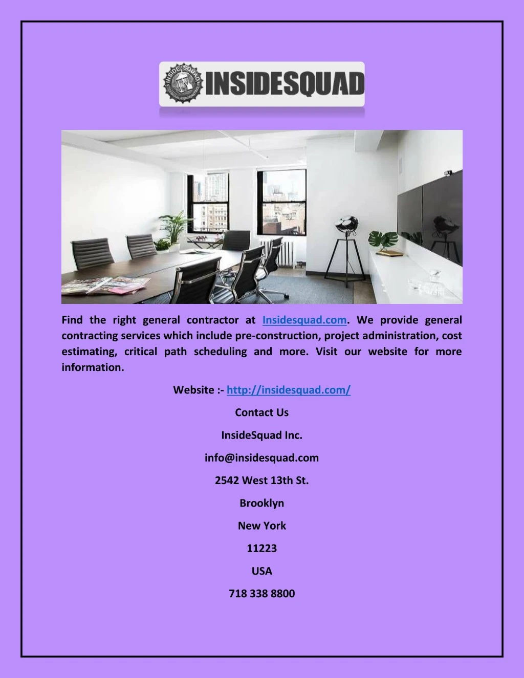 find the right general contractor at insidesquad