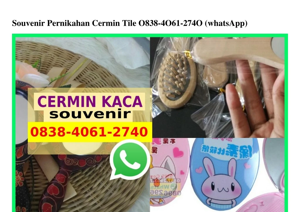 souvenir pernikahan cermin tile o838 4o61 274o