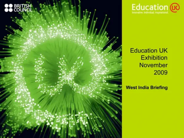 Education UK Exhibition November 2009