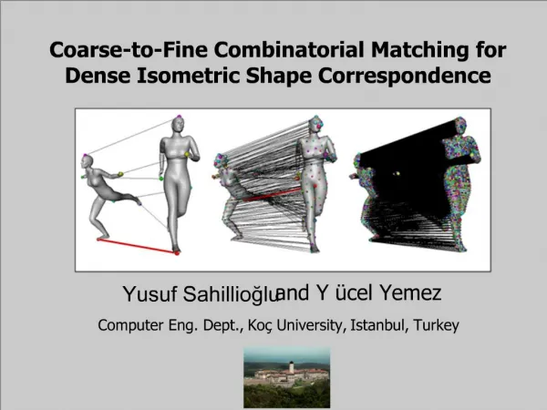 Coarse-to-Fine Combinatorial Matching for Dense Isometric Shape Correspondence