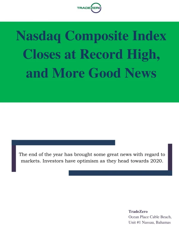 nasdaq composite index closes at record high