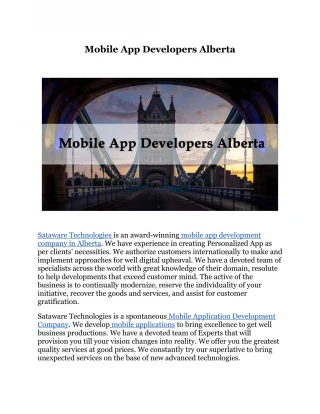 Mobile App Developers Alberta - slide 1