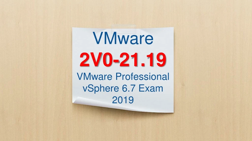 vmware 2v0 21 19 vmware professional vsphere