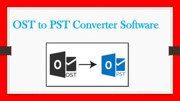 OST  to PST Exporter tool
