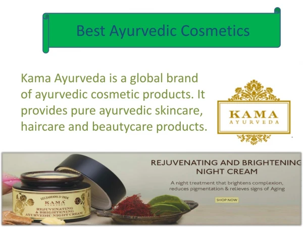 Buy Natural and Ayurvedic Cosmetic Products Online in India
