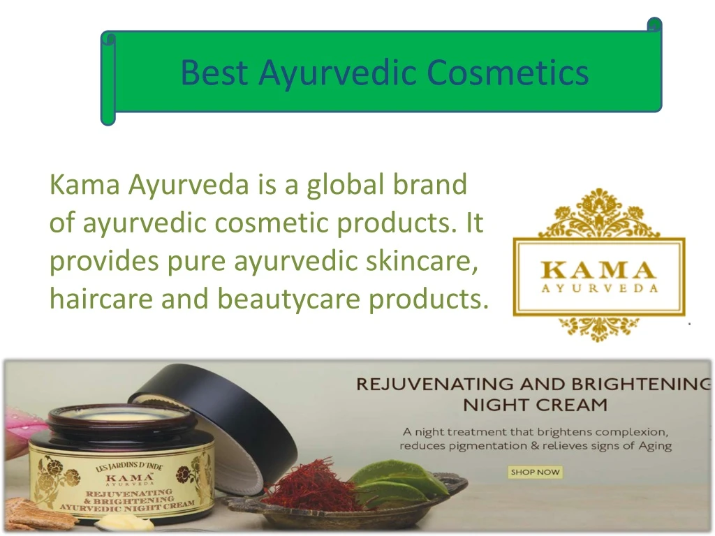 best ayurvedic cosmetics