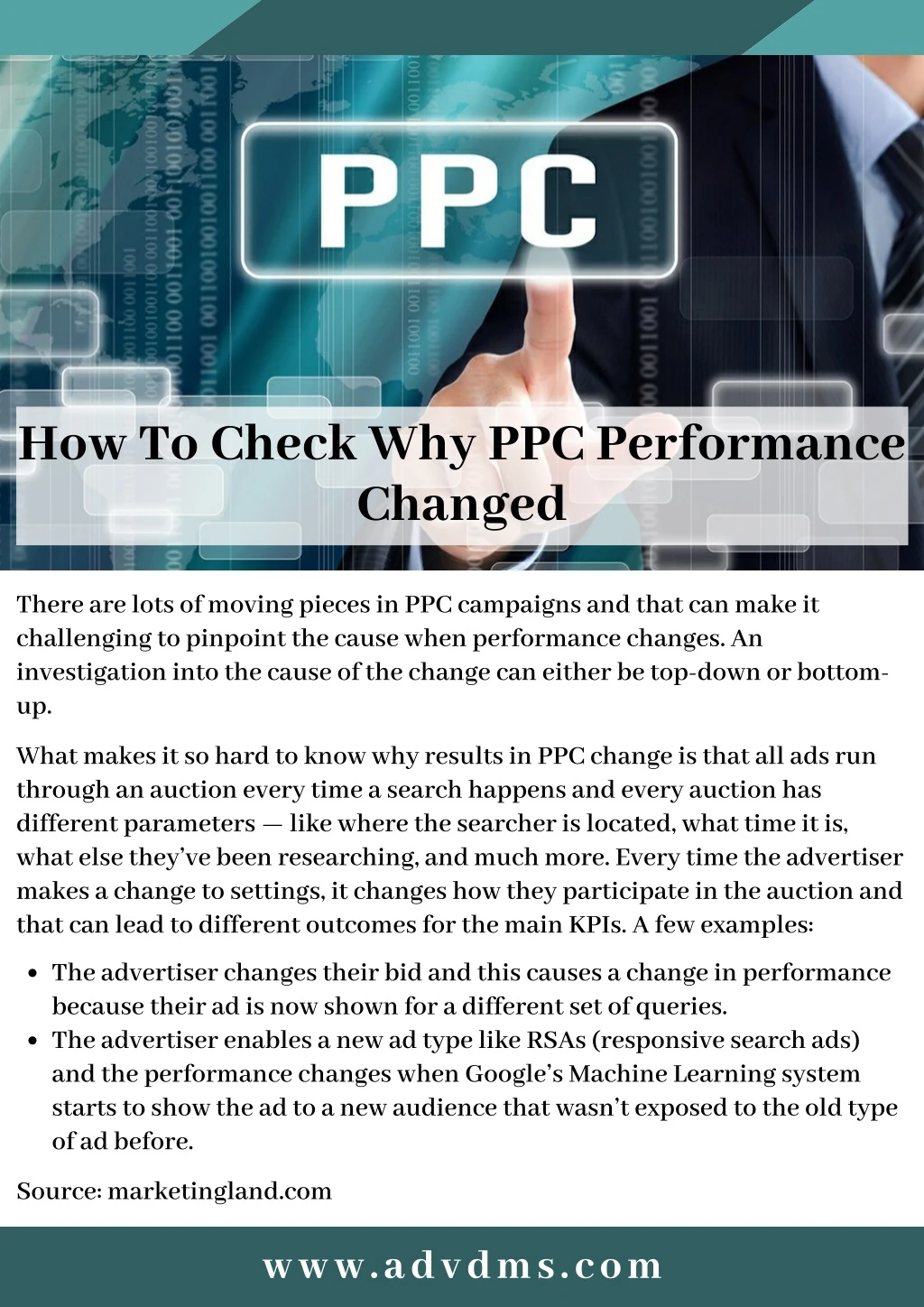 how to check why ppc performance changed