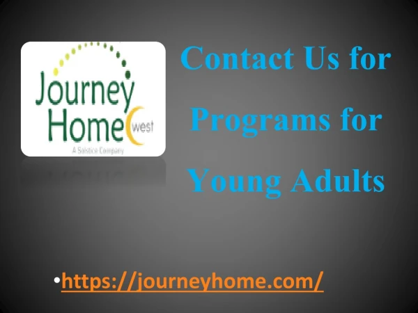 Contact Us for Programs for Young Adults