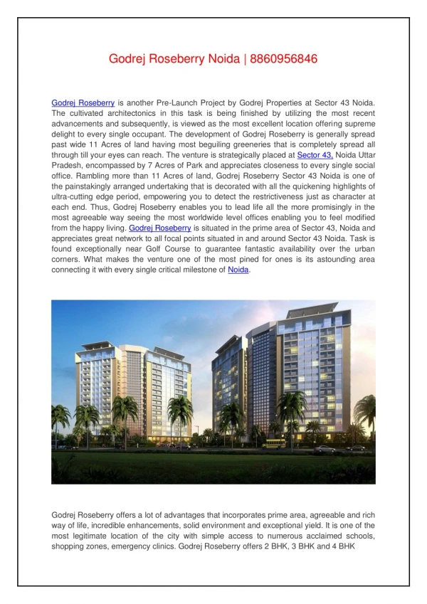 godrej roseberry noida 8860956846