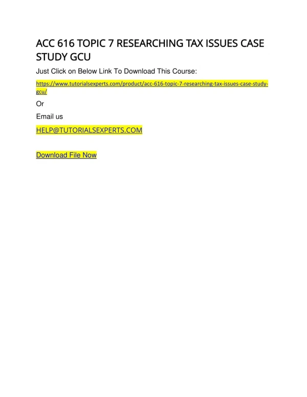 acc 616 topic 7 rese acc 616 topic 7 researching